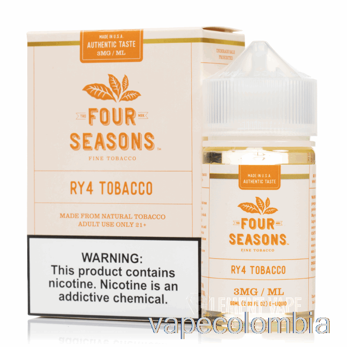 Vape Desechable Ry4 Tabaco - Cuatro Estaciones - 60ml 18mg